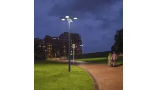 Lámpara de pie LED solar 790lm Modelo Palaisia