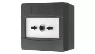 Pulsador manual inalámbrico de alarma - negro
