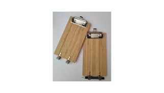 Soporte de bambú para tarjetas de puntuación de minigolf